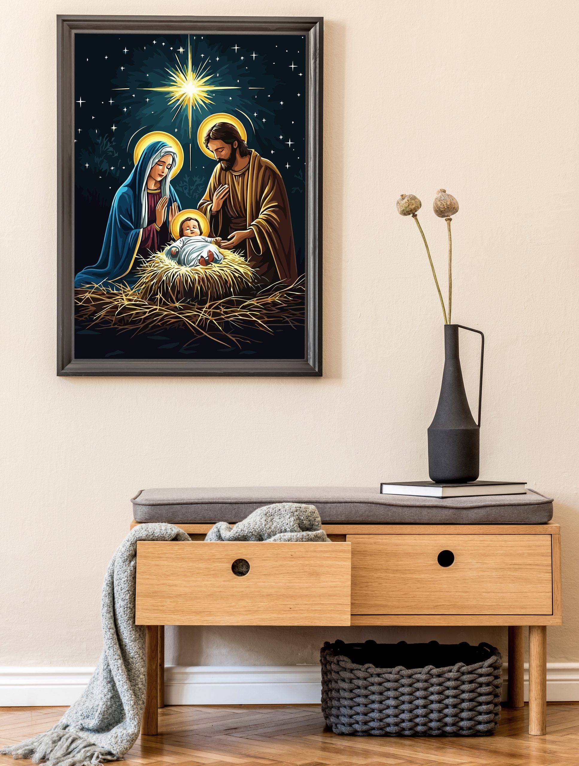 Set Pictură pe numere – Nașterea Lui Isus Hristos 6281