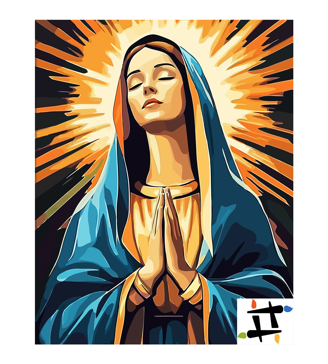 Set Pictură pe numere – Fecioara Maria 6286