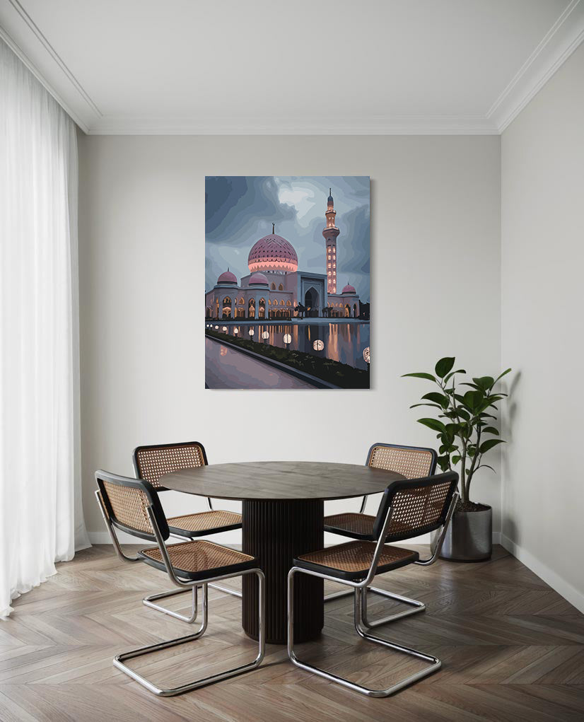 Set Pictură pe numere – Moscheea Roz La Amurg 6298