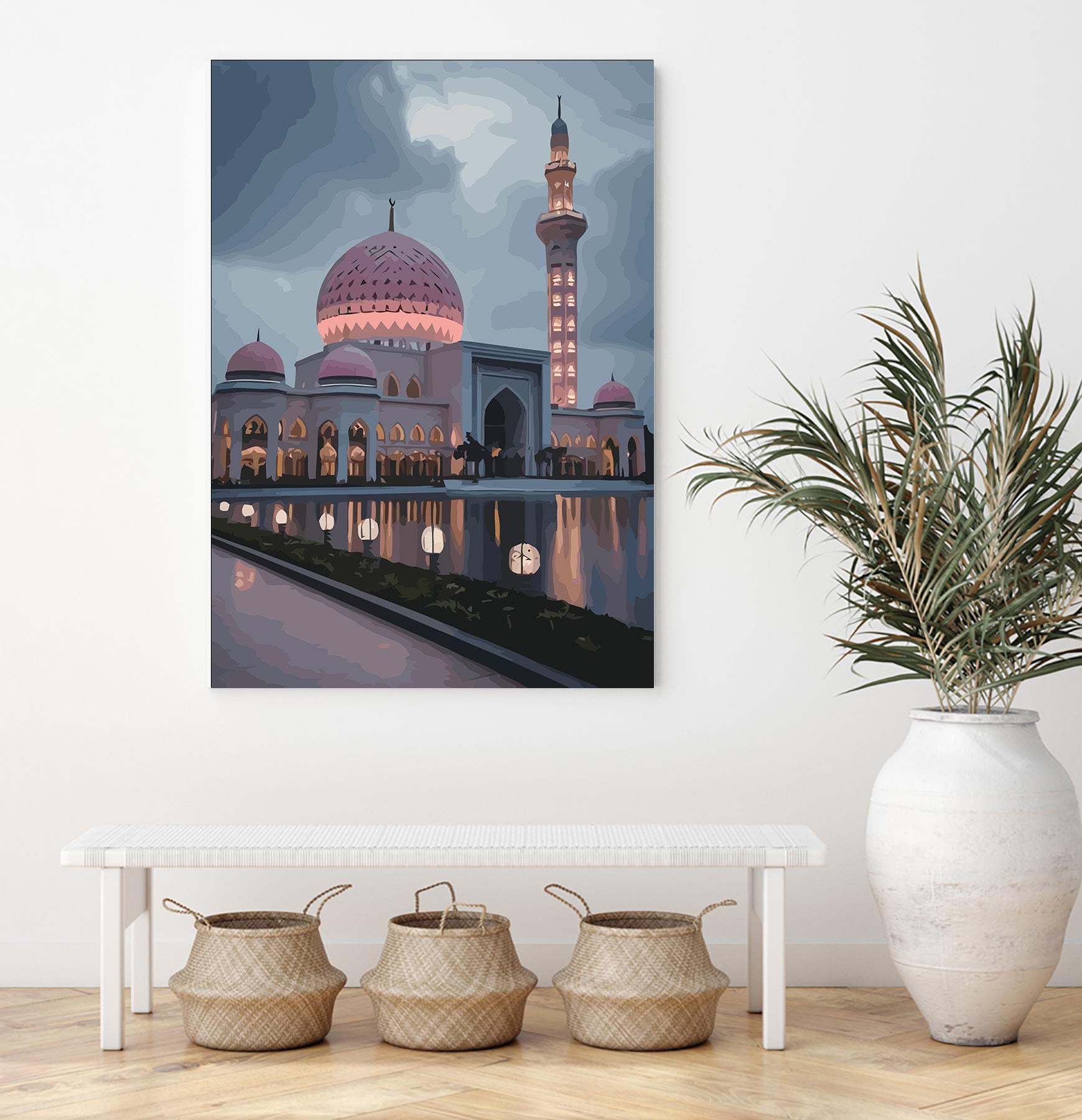 Set Pictură pe numere – Moscheea Roz La Amurg 6298