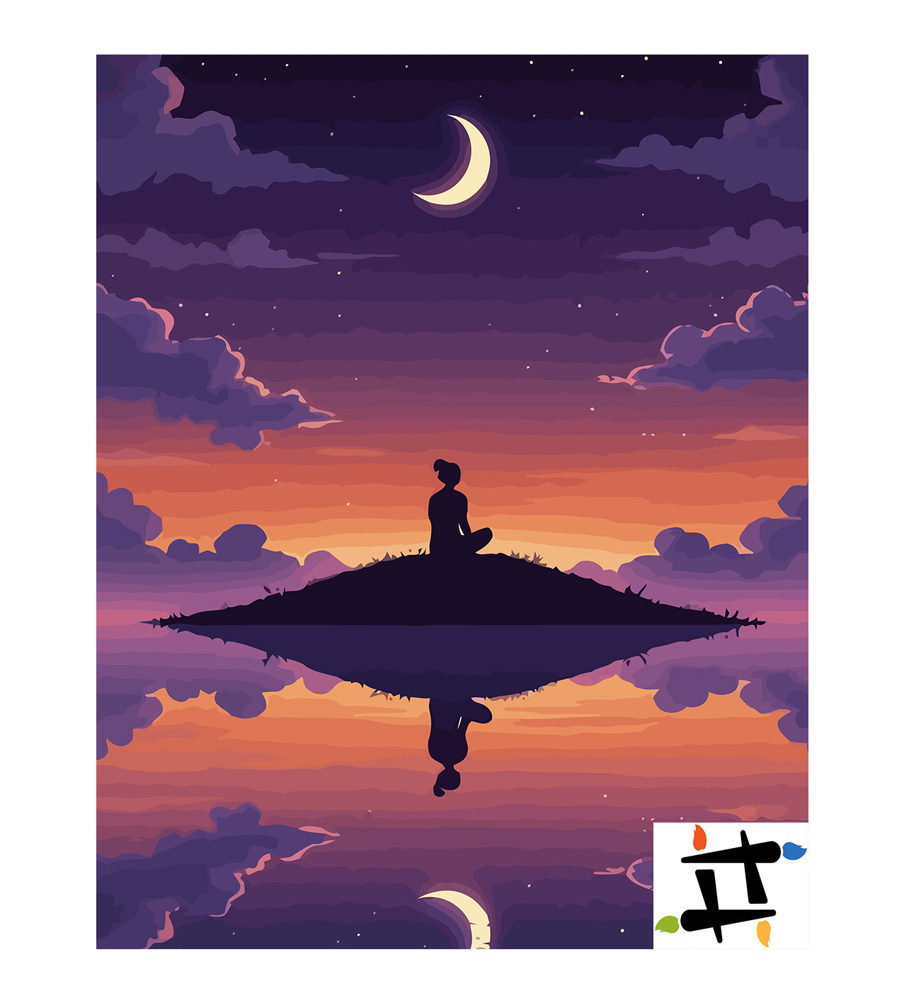 Set Pictură pe numere – Meditație Și Reflexie 6309