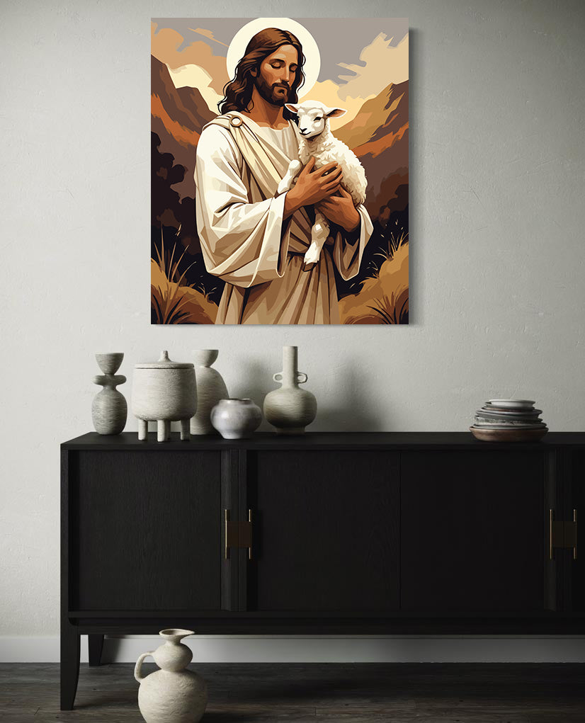 Set Pictură pe numere – Bunul Pastor 6311