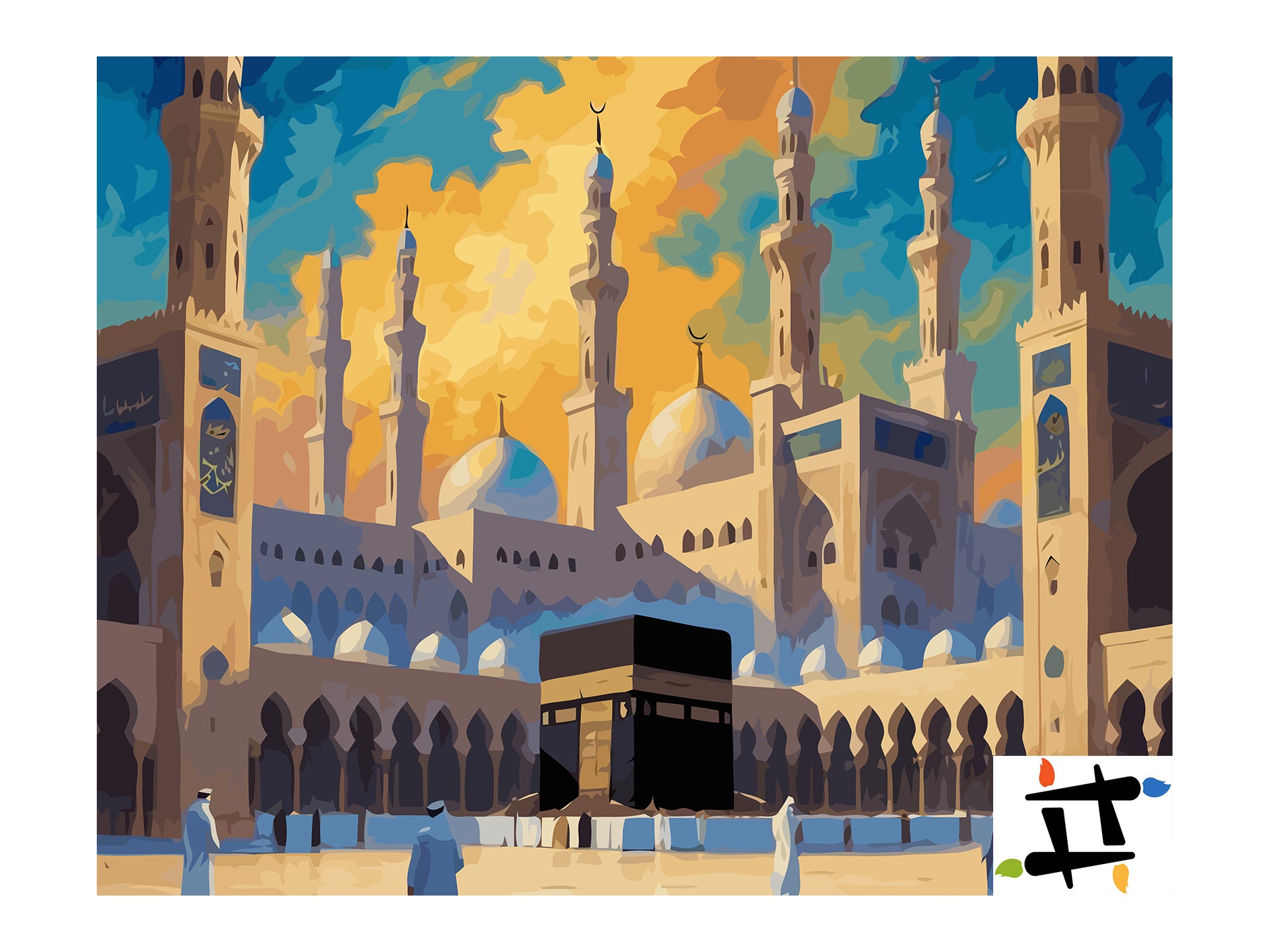 Set Pictură pe numere – Marea Moschee Din Mecca 6315