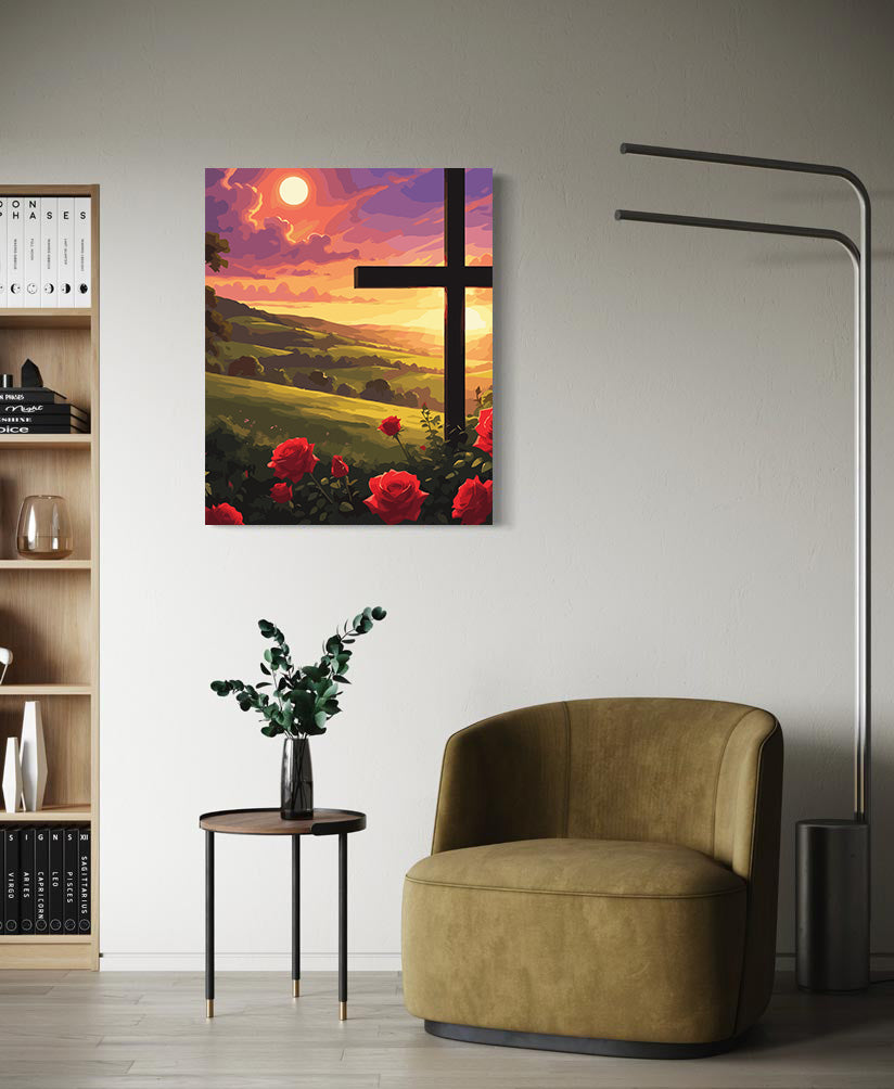 Set Pictură pe numere – Cruce La Apus 6316