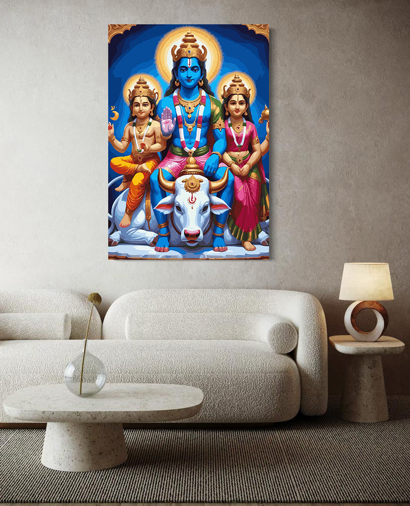 Set Pictură pe numere – Familia Lui Shiva Pe Nandi 6322