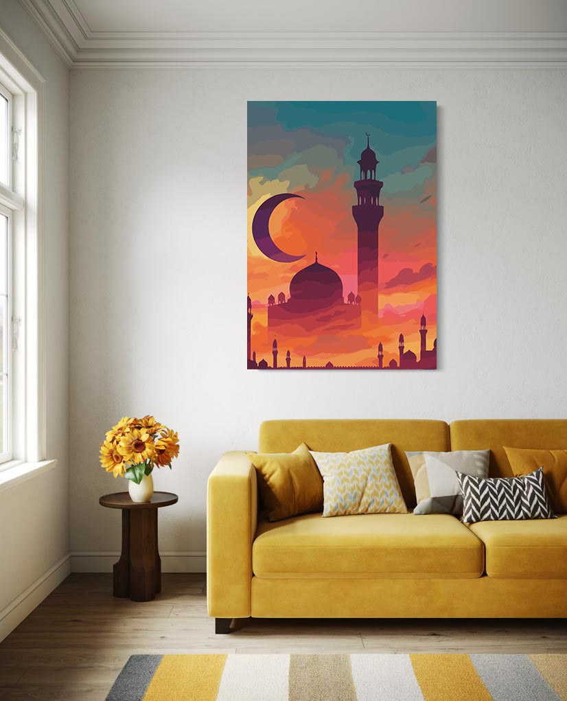 Set Pictură pe numere – Moschee La Apus 6324