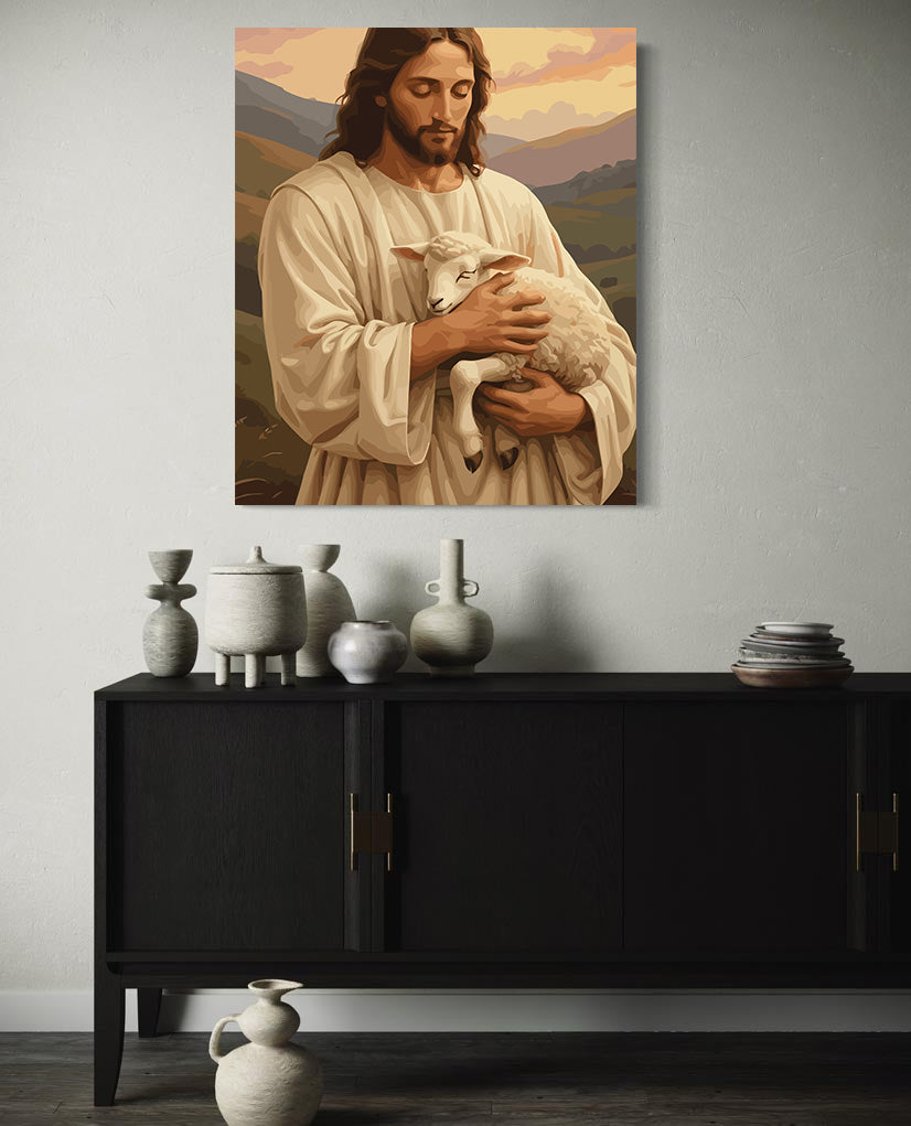 Set Pictură pe numere – Păstorul Cel Bun 6331