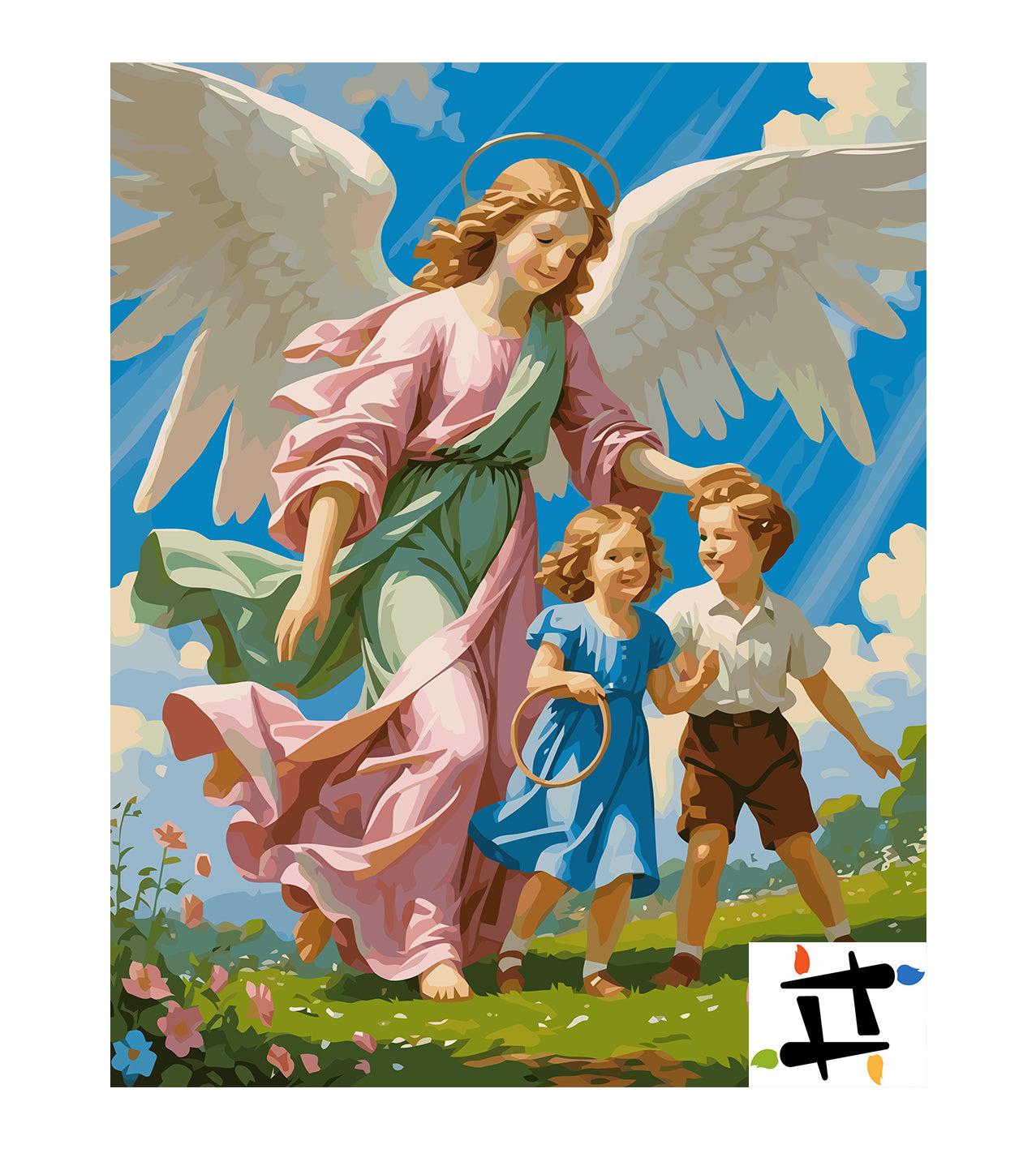 Set Pictură pe numere – Îngerul Păzitor 6335