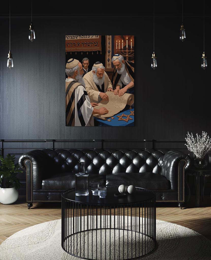 Set Pictură pe numere – Studiul Torei La Sinagogă 6339