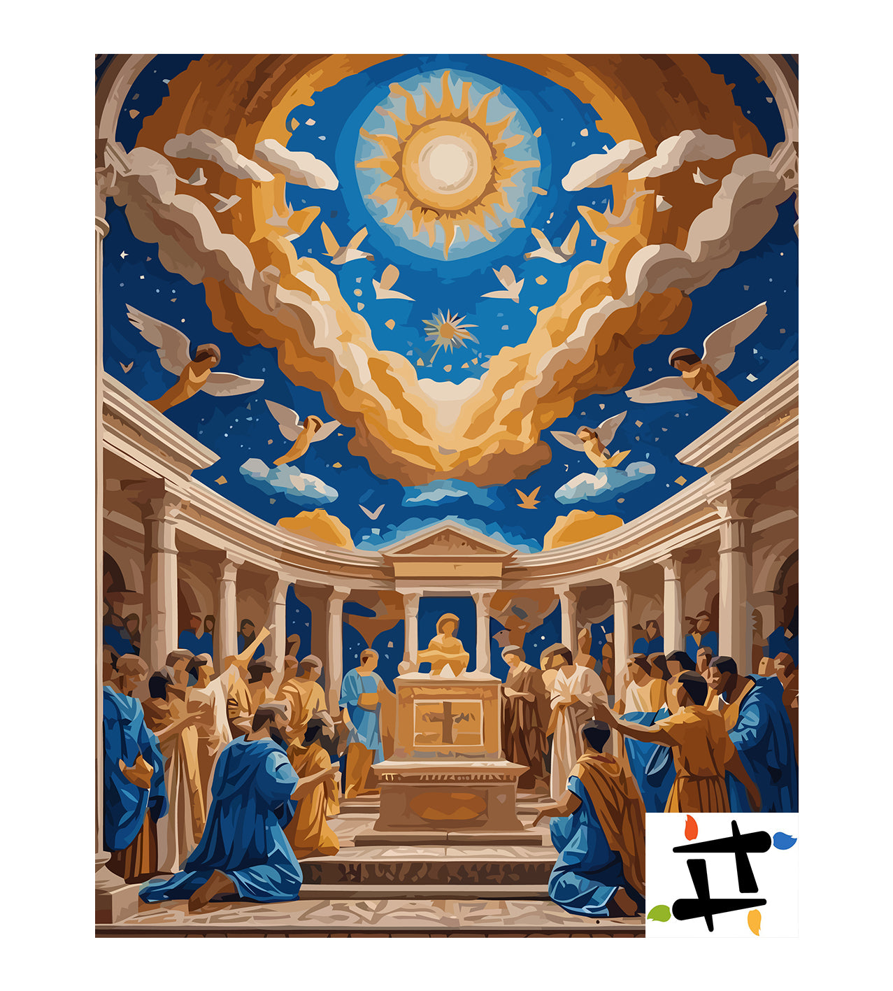 Set Pictură pe numere – Adunarea Divină 6340