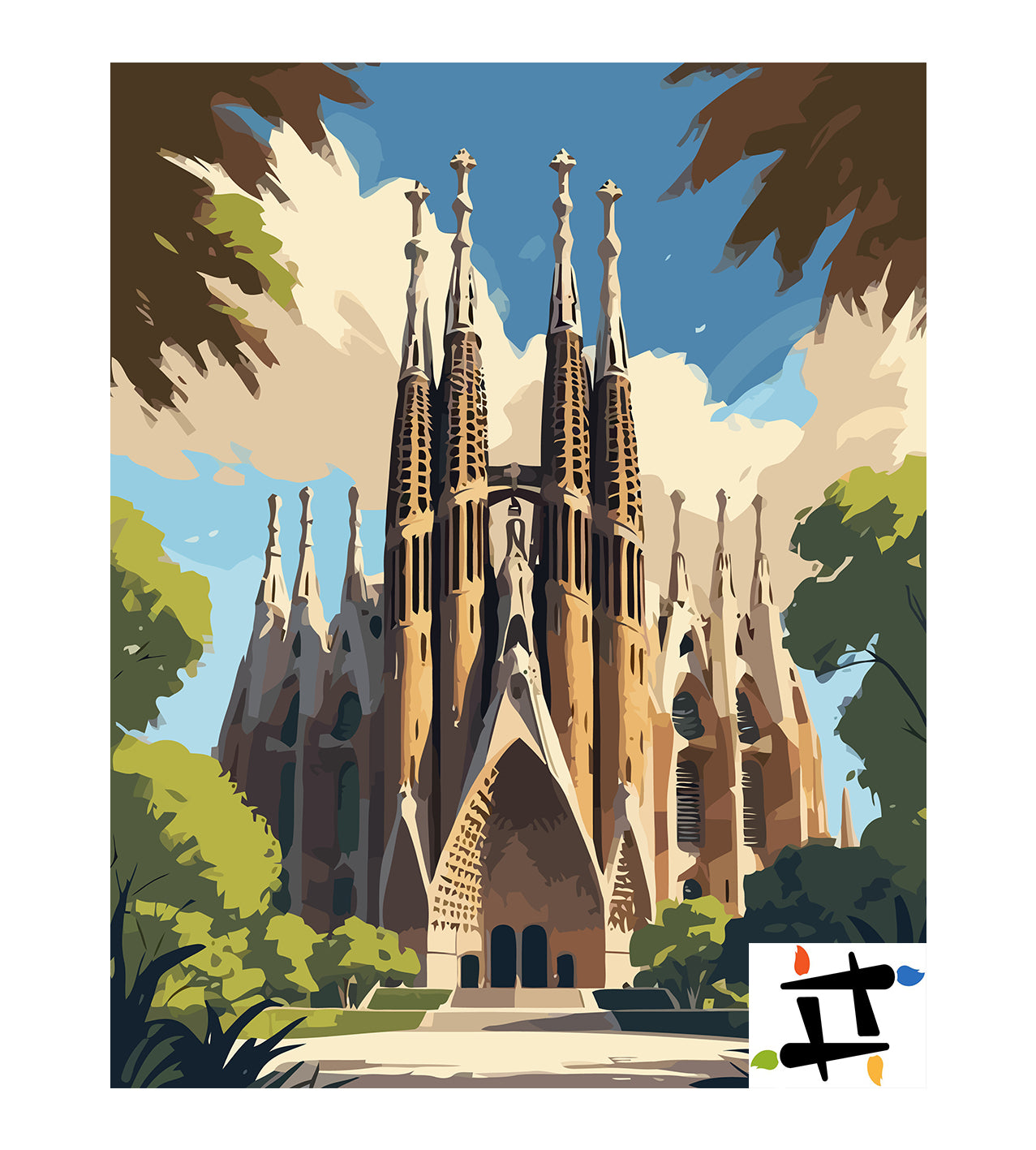 Set Pictură pe numere – Sagrada Familia 6364