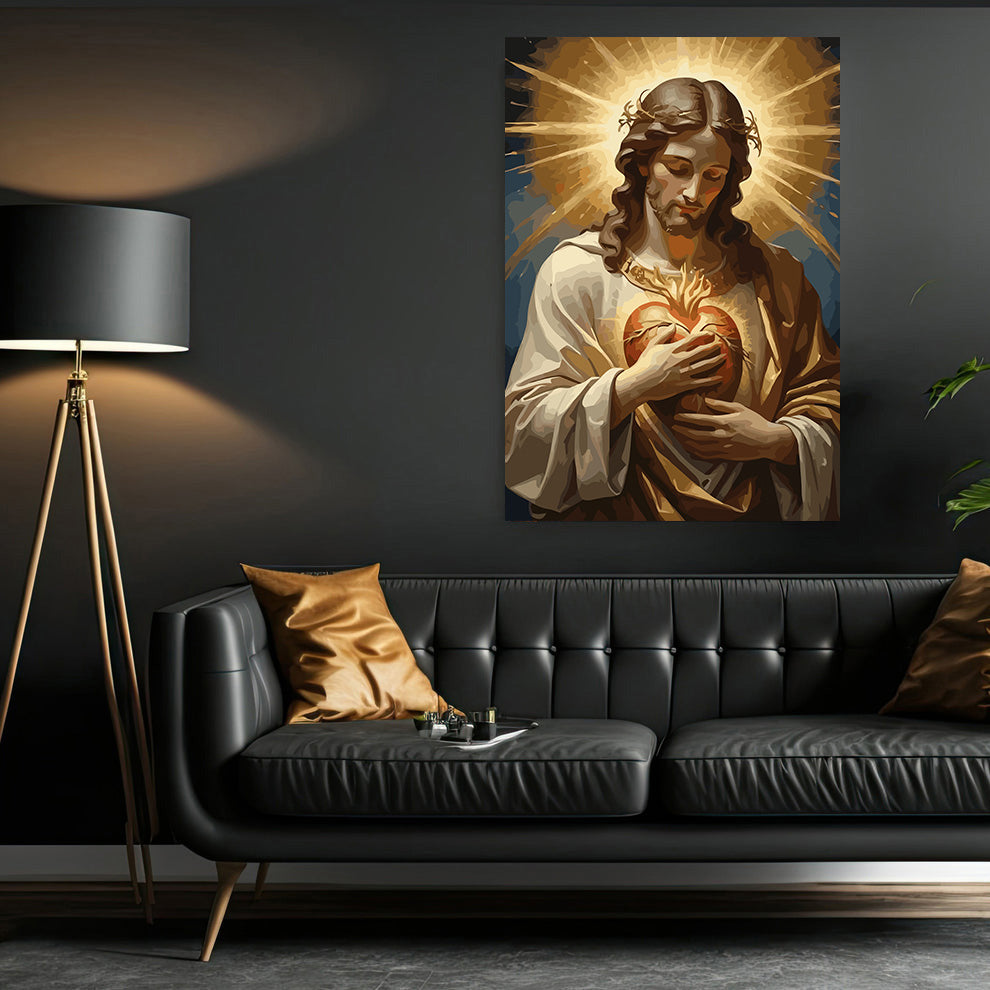 Set Pictură pe numere – Inima Sacră A Lui Iisus 6377