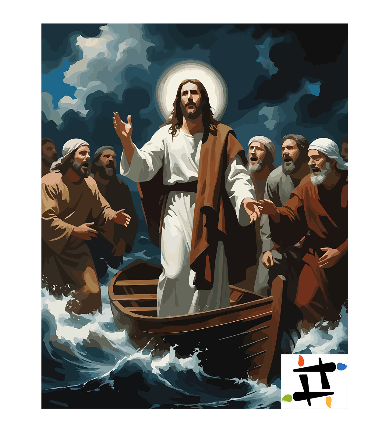 Set Pictură pe numere – Puterea Divină Asupra Naturii 6390