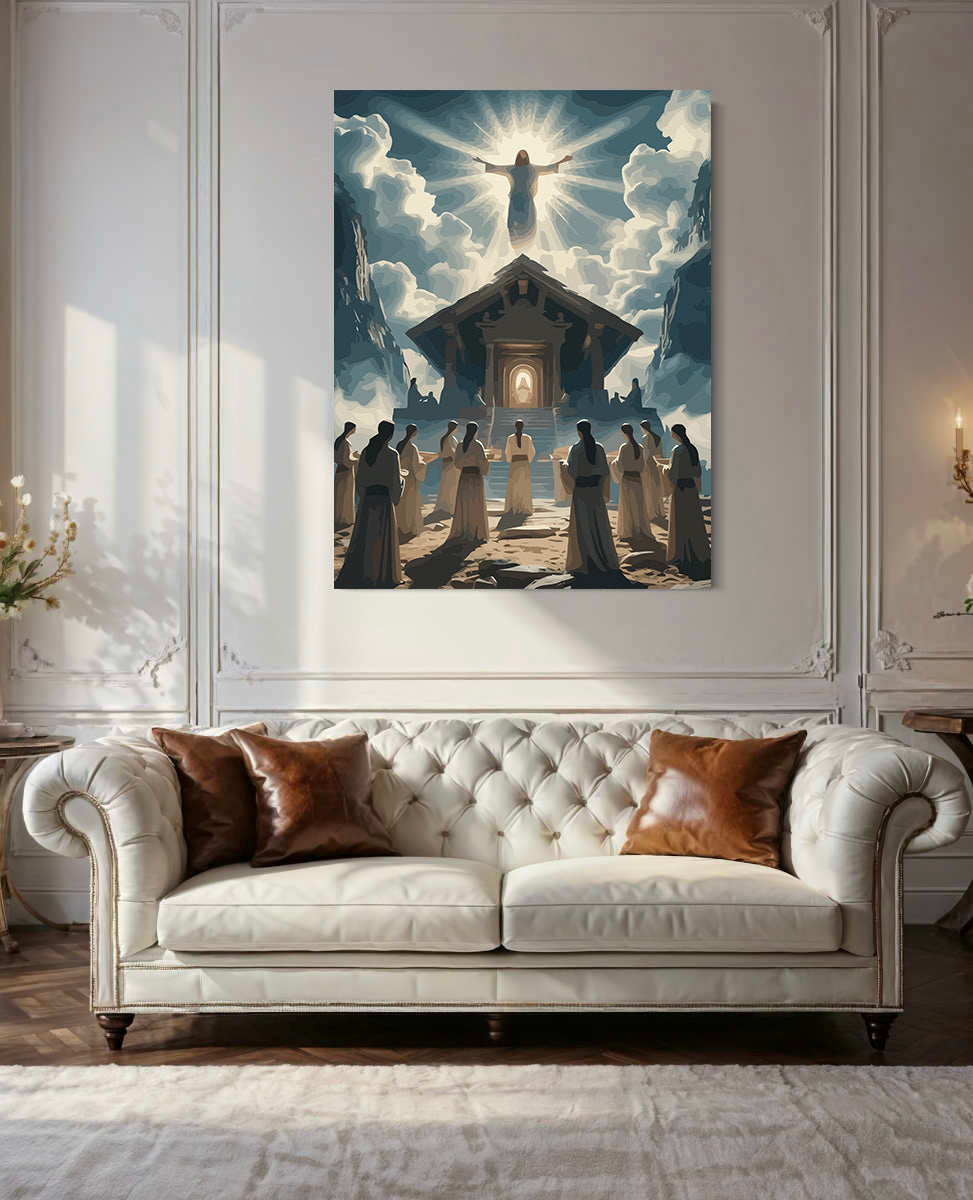 Set Pictură pe numere – Înălțarea Domnului La Cer 6398