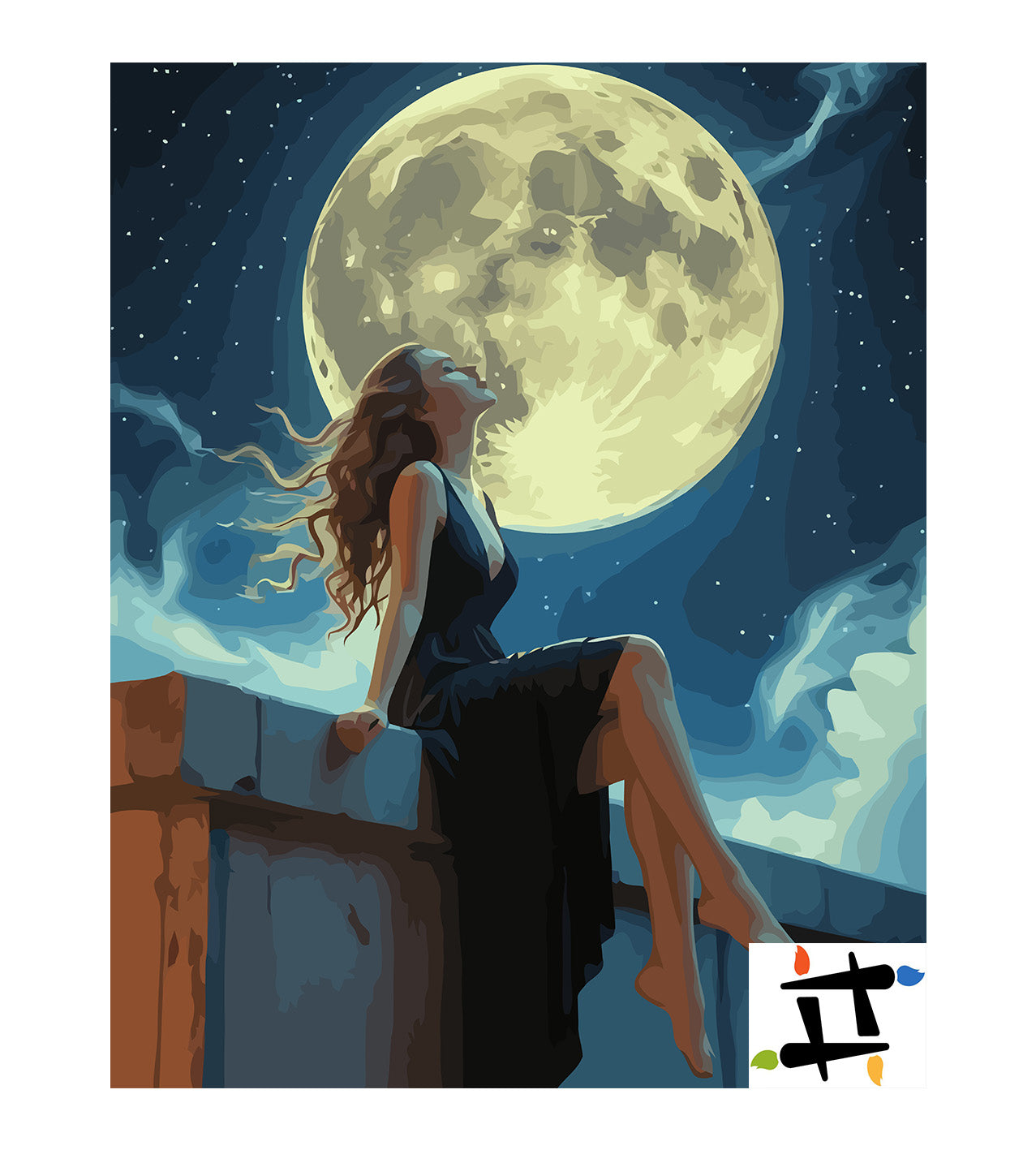 Set Pictură pe numere – De Vorbă Cu Luna 6431