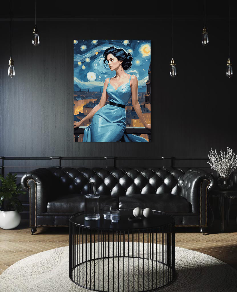 Set Pictură pe numere – Femeie Enigmatică 6435