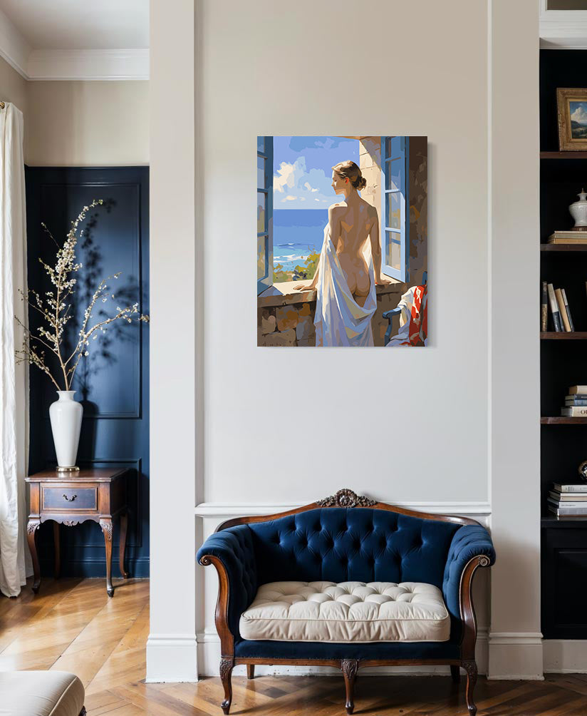 Set Pictură pe numere – Femeie Enigmatică 6439