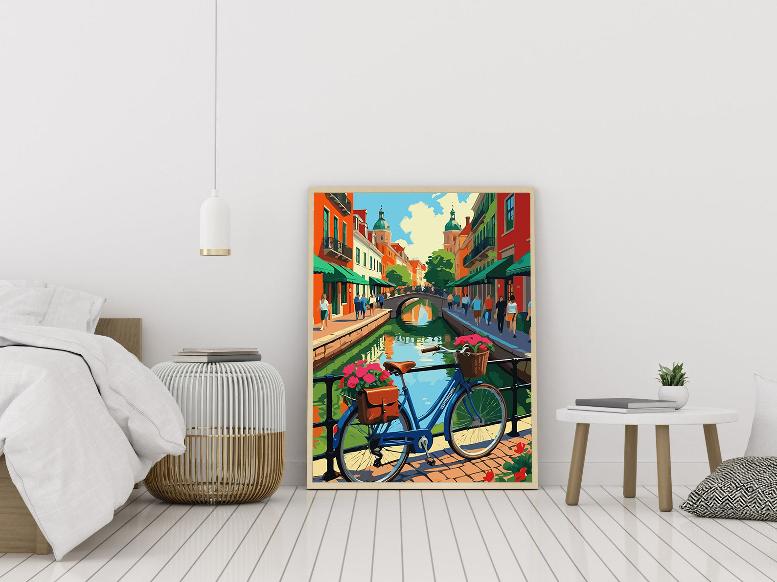 Set Pictură pe numere – Bicicletă Cu Flori 6453