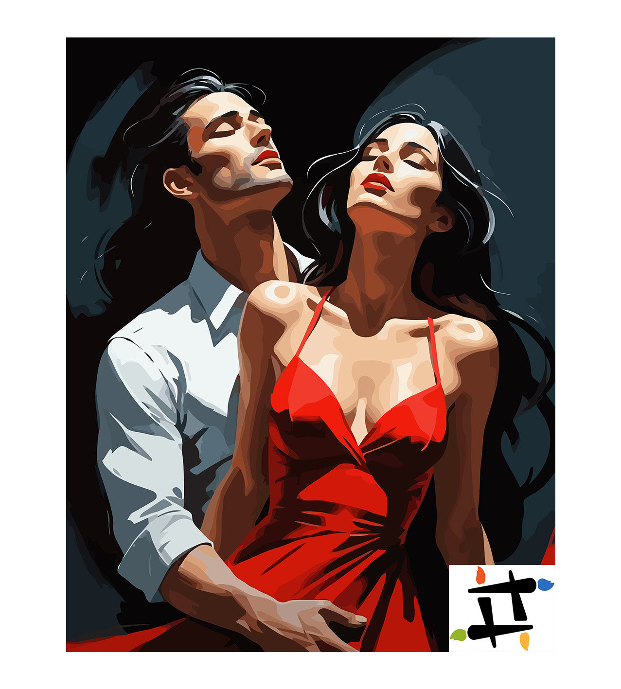 Set Pictură pe numere – Cuplu Sensual 6457