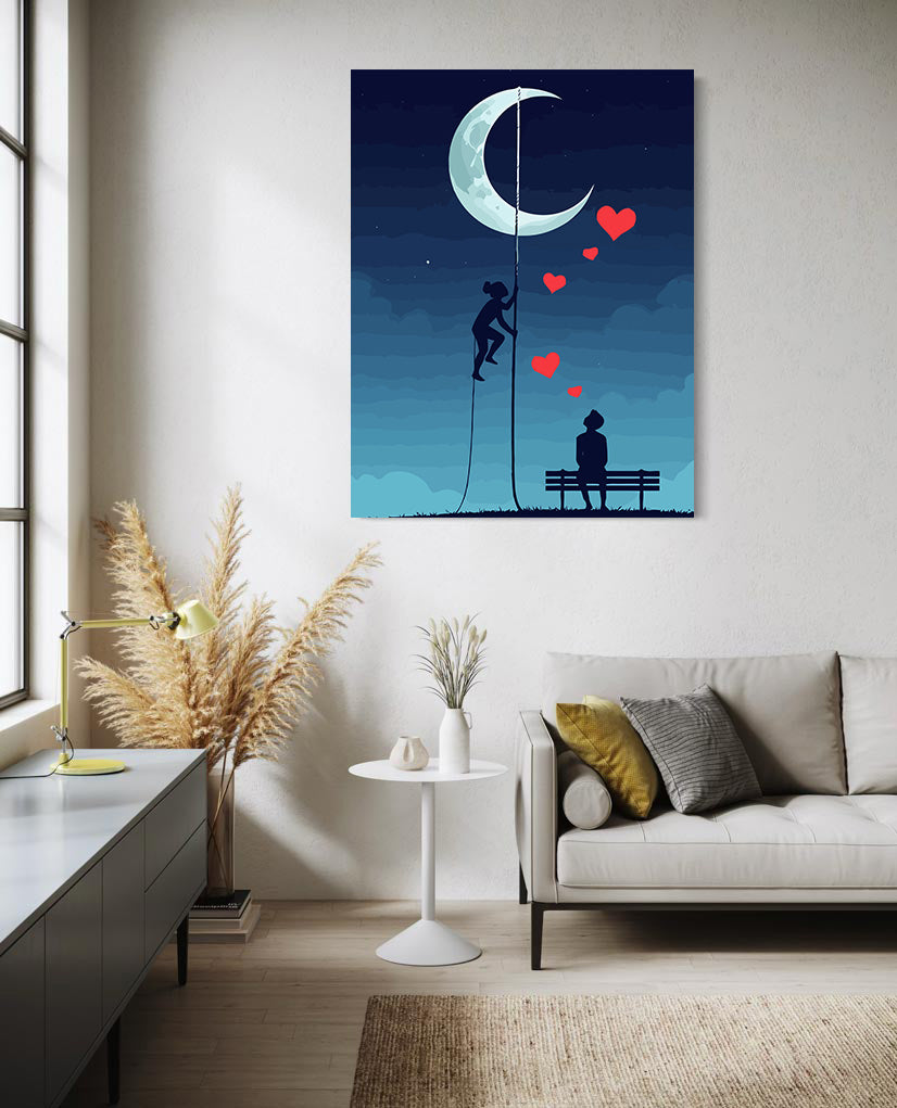 Set Pictură pe numere – Până La Lună Și Înapoi 6459