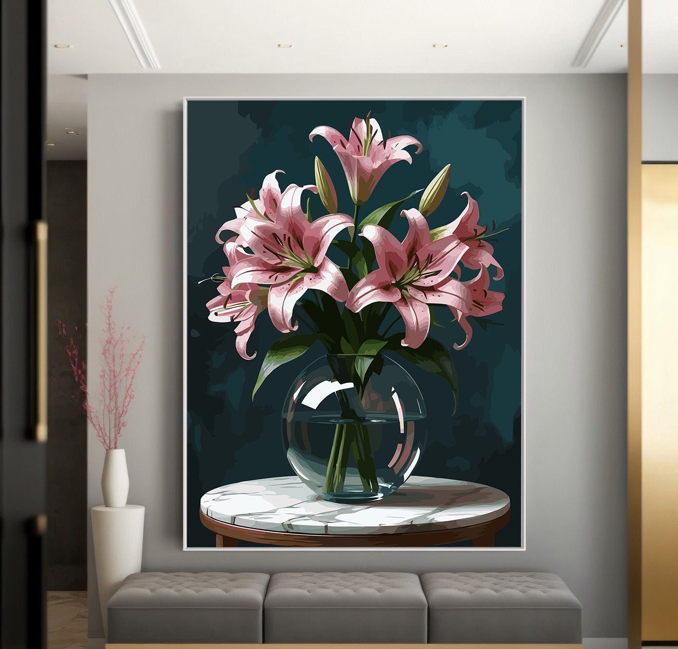 Set Pictură pe numere – Crinii roz 6815