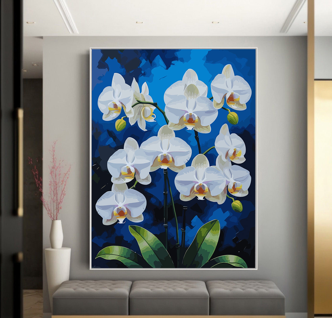 Set Pictură pe numere – Orhideea Albă 6820