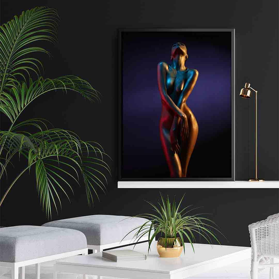 Leinwandbild - Erotisches Mädchen