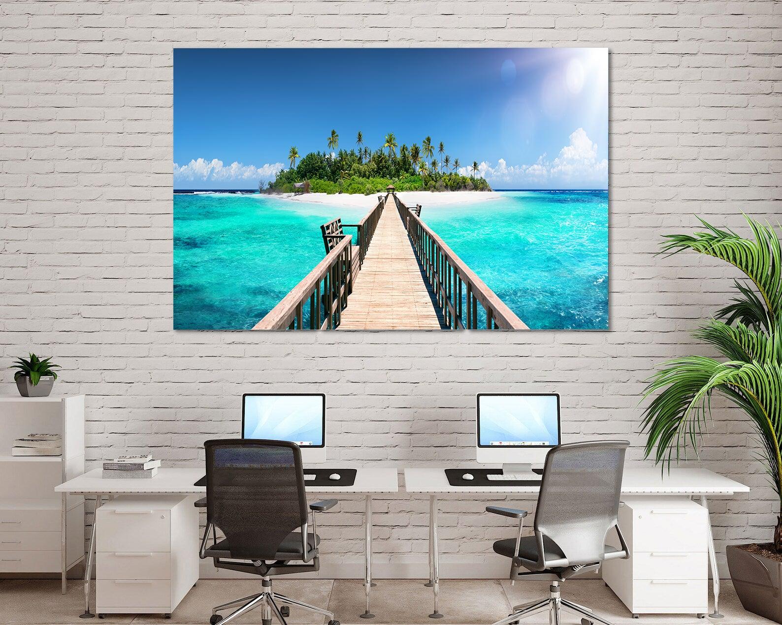 Leinwandgemälde - Tropisches Reiseziel