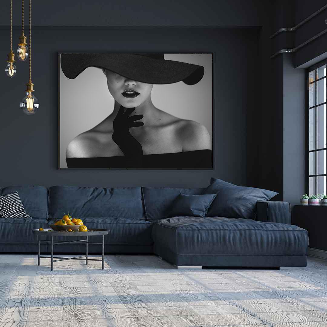 Peinture sur toile - Portrait rétro