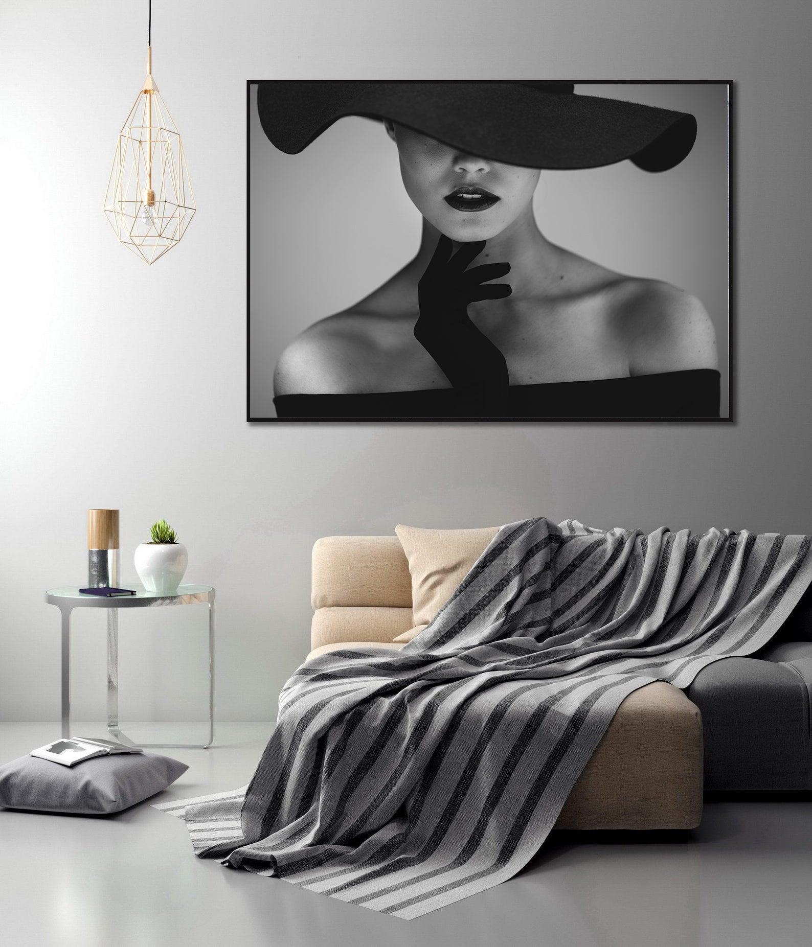 Peinture sur toile - Portrait rétro