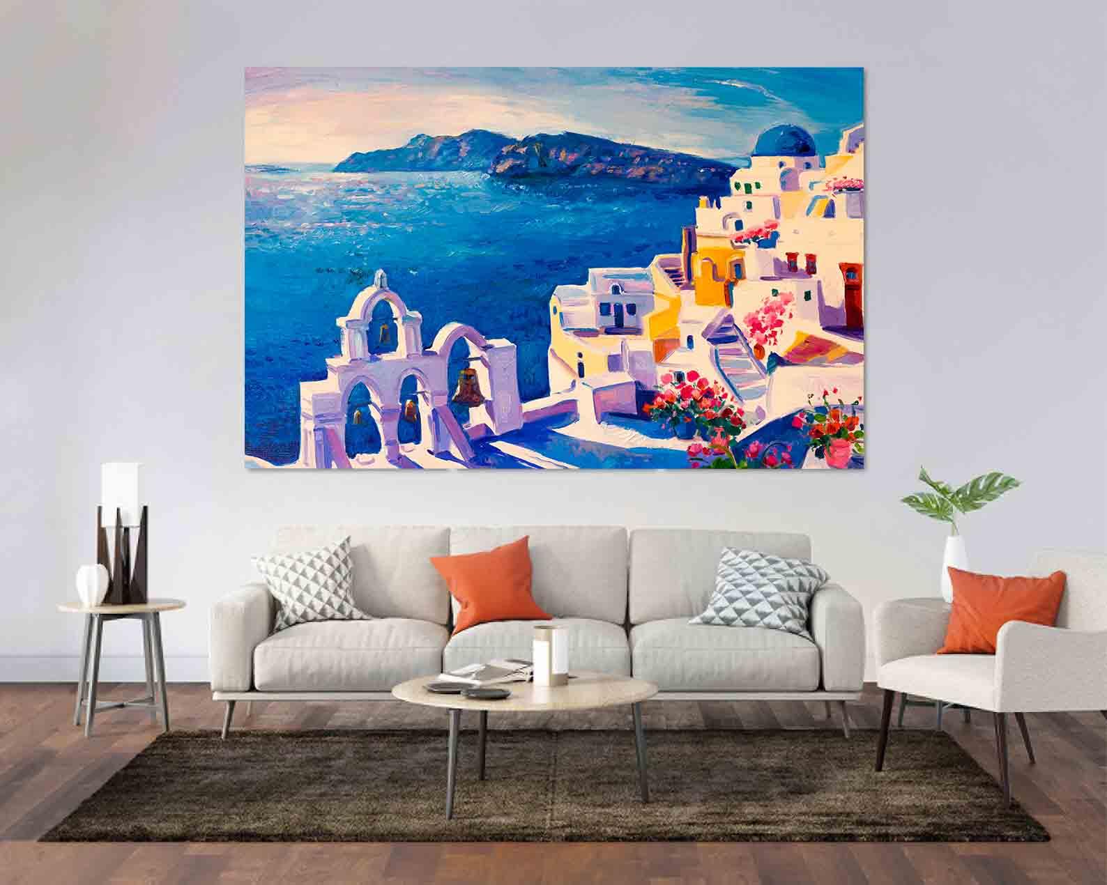 Leinwandgemälde - Griechische Insel