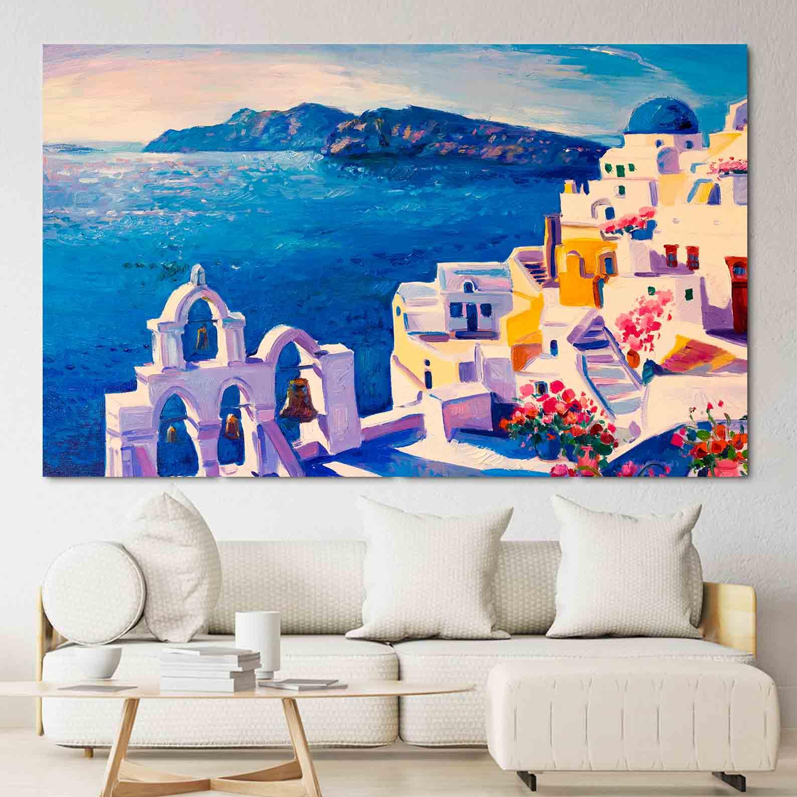 Leinwandgemälde - Griechische Insel