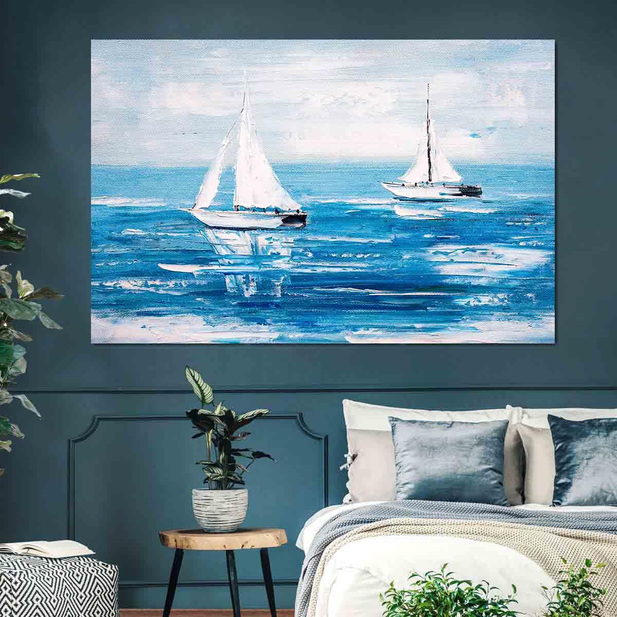 Leinwandbild - Segelboot