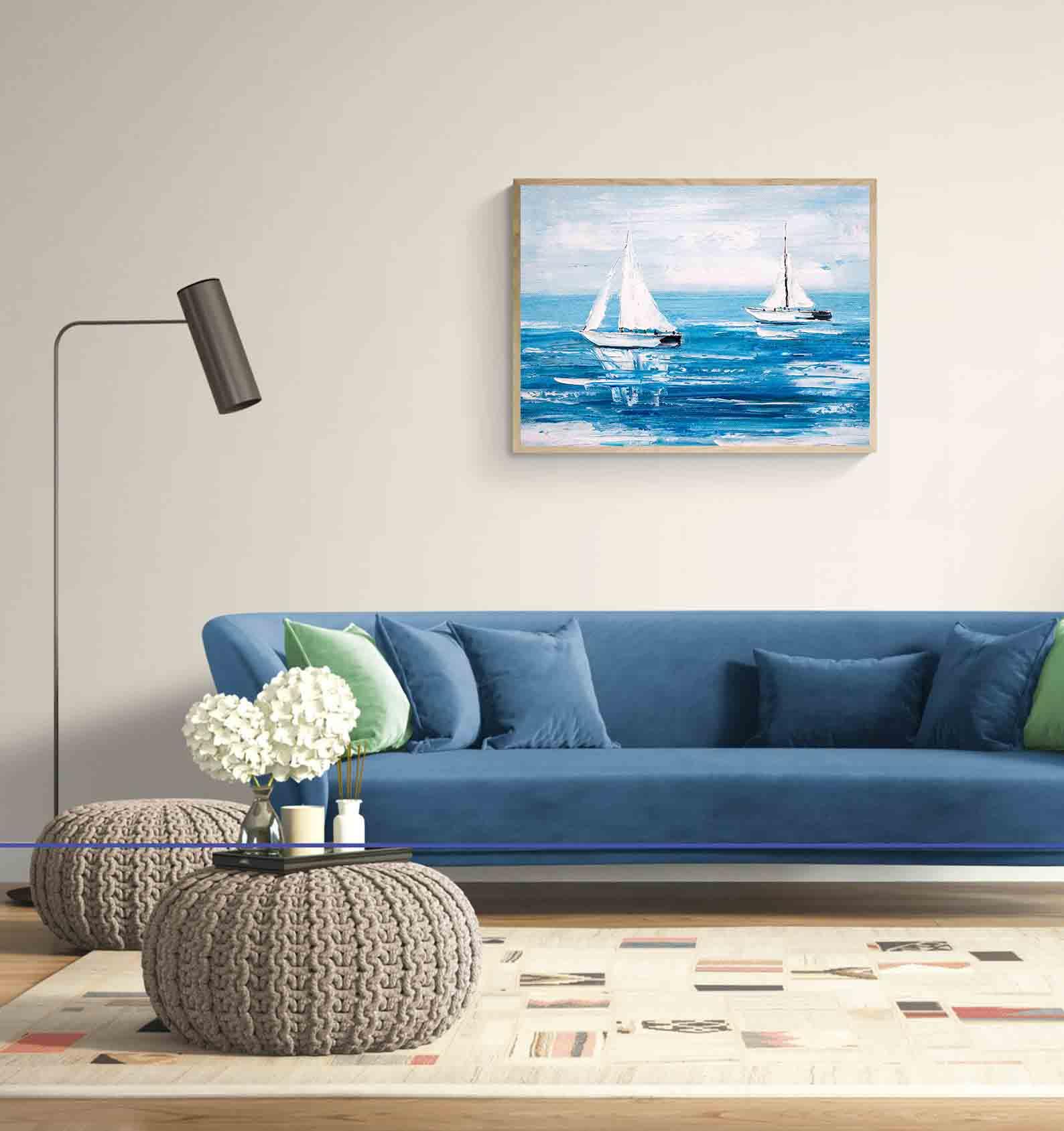 Leinwandbild - Segelboot