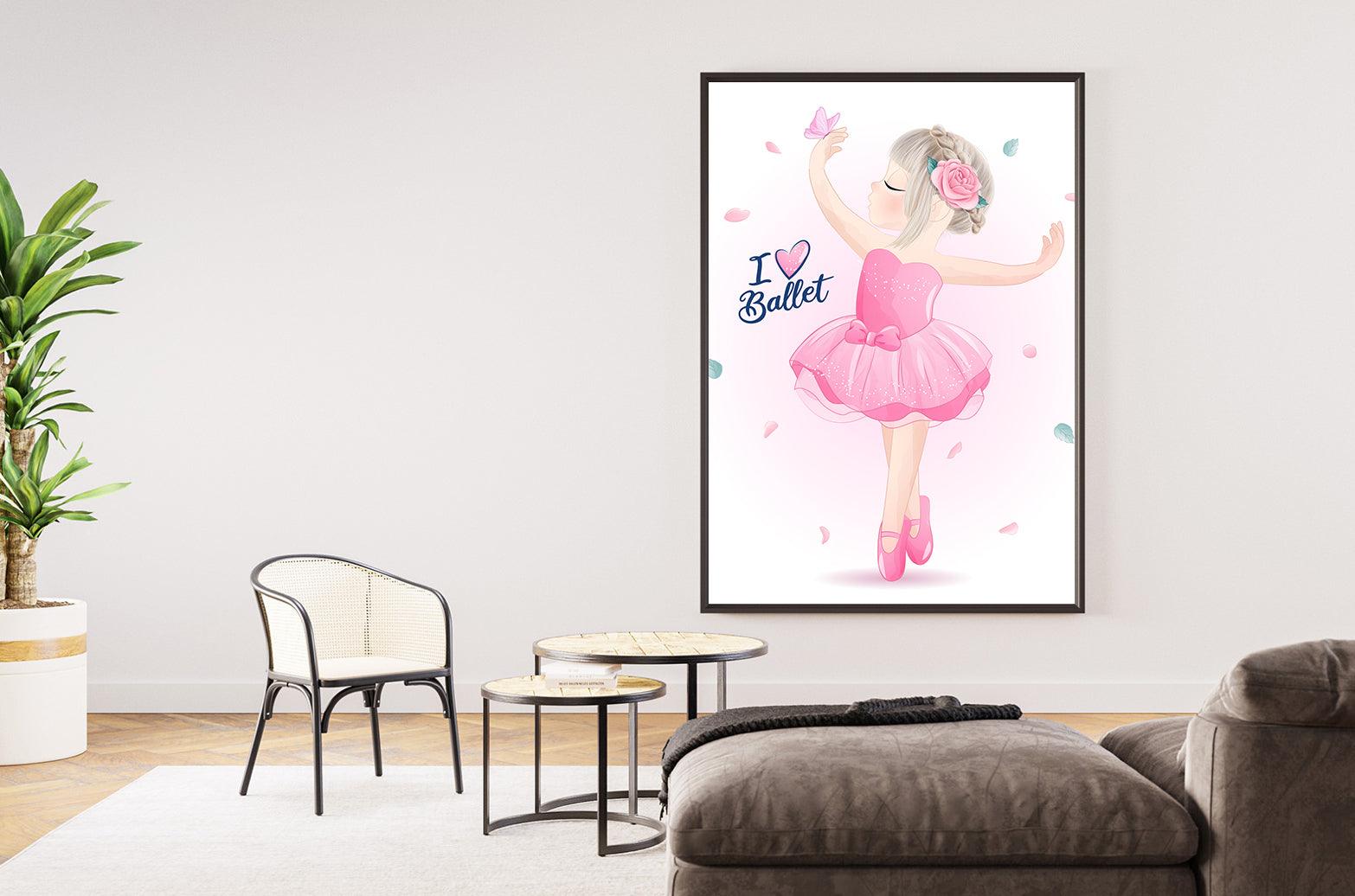 Leinwandbild - Kleine Ballerina