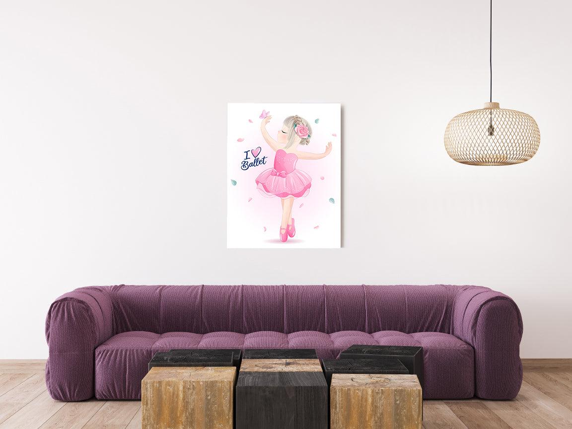 Leinwandbild - Kleine Ballerina
