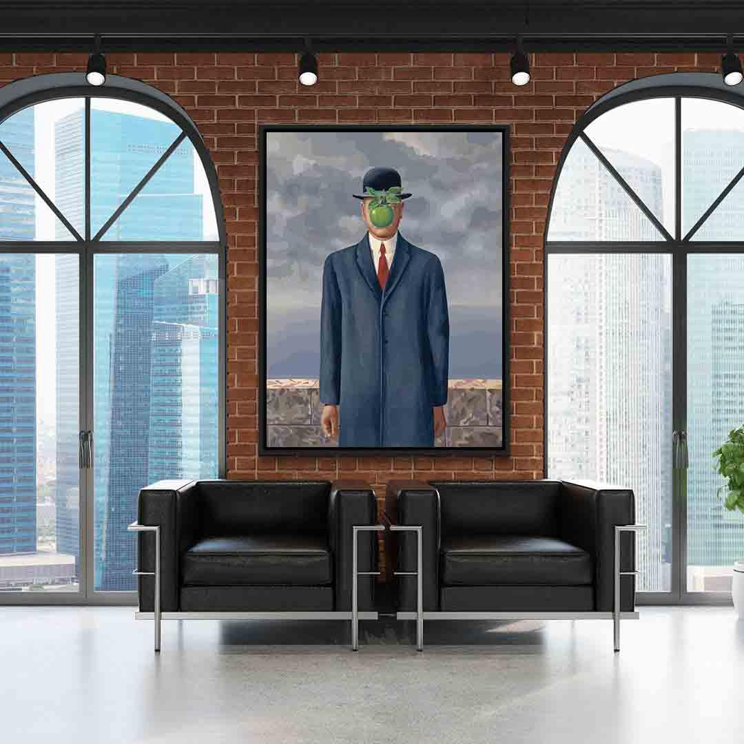 Leinwandgemälde - Der Menschensohn von Rene Magritte