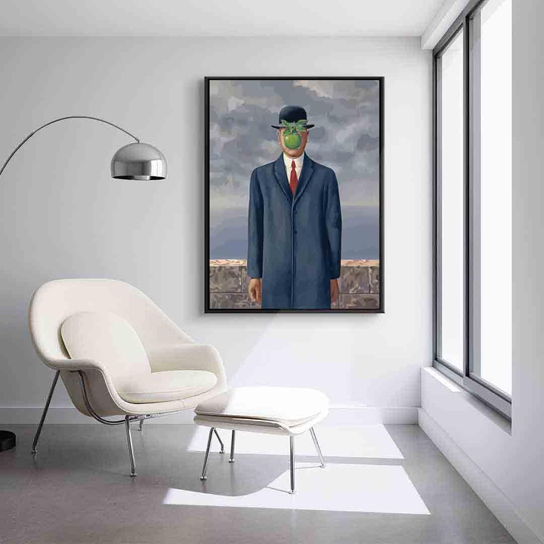 Leinwandgemälde - Der Menschensohn von Rene Magritte