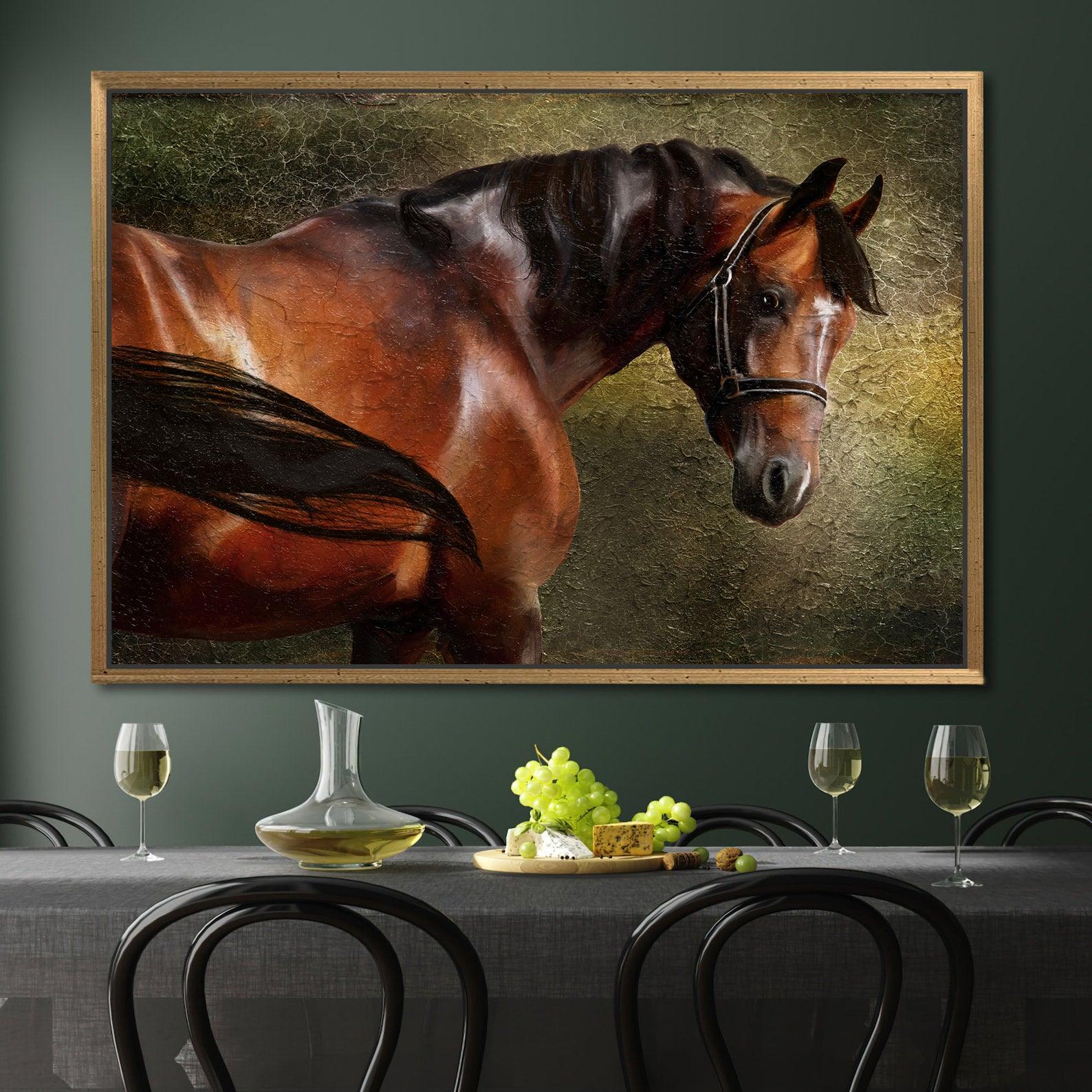 Leinwandbild - Pferdeportrait