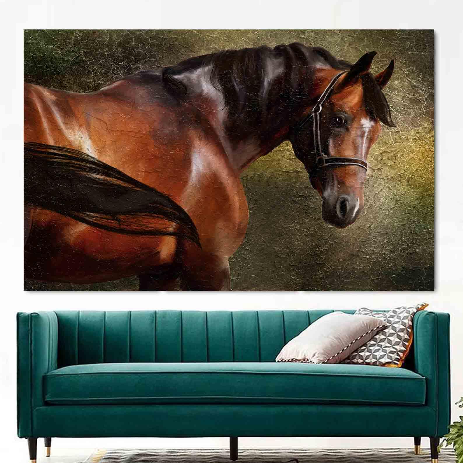 Leinwandbild - Pferdeportrait