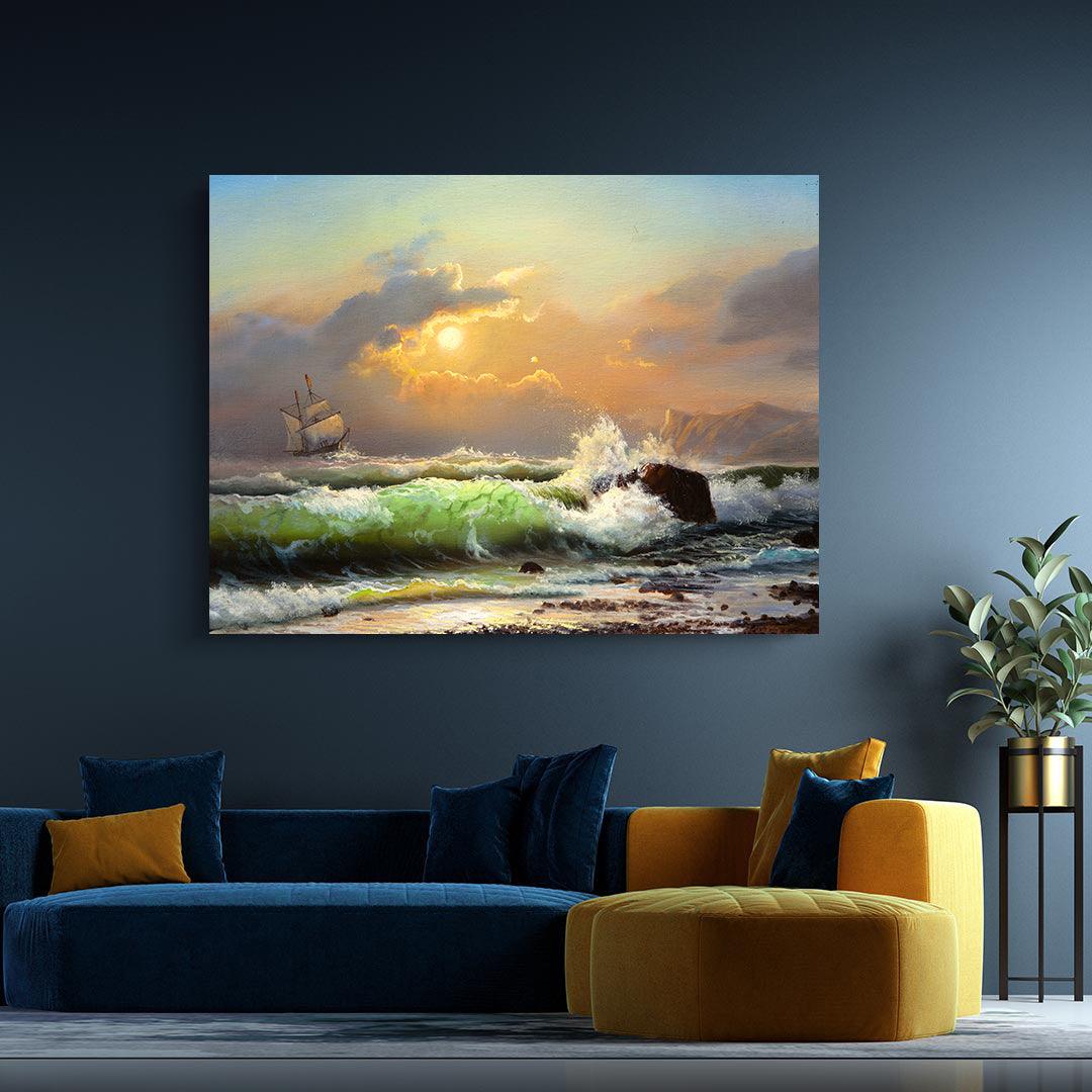 Leinwandbild - Segelboot