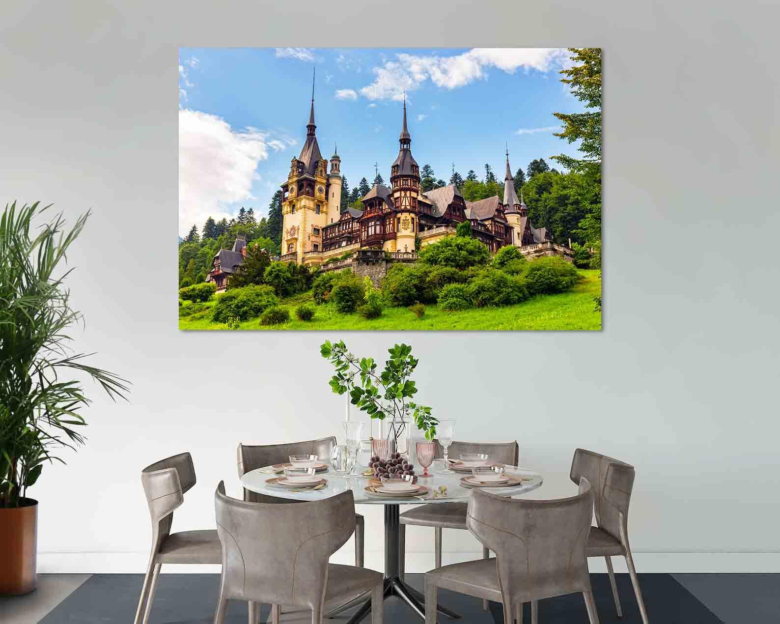 Leinwandgemälde - Schloss Peles in Sinaia