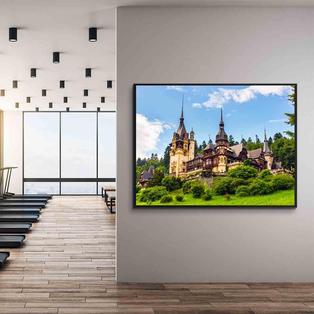 Leinwandgemälde - Schloss Peles in Sinaia