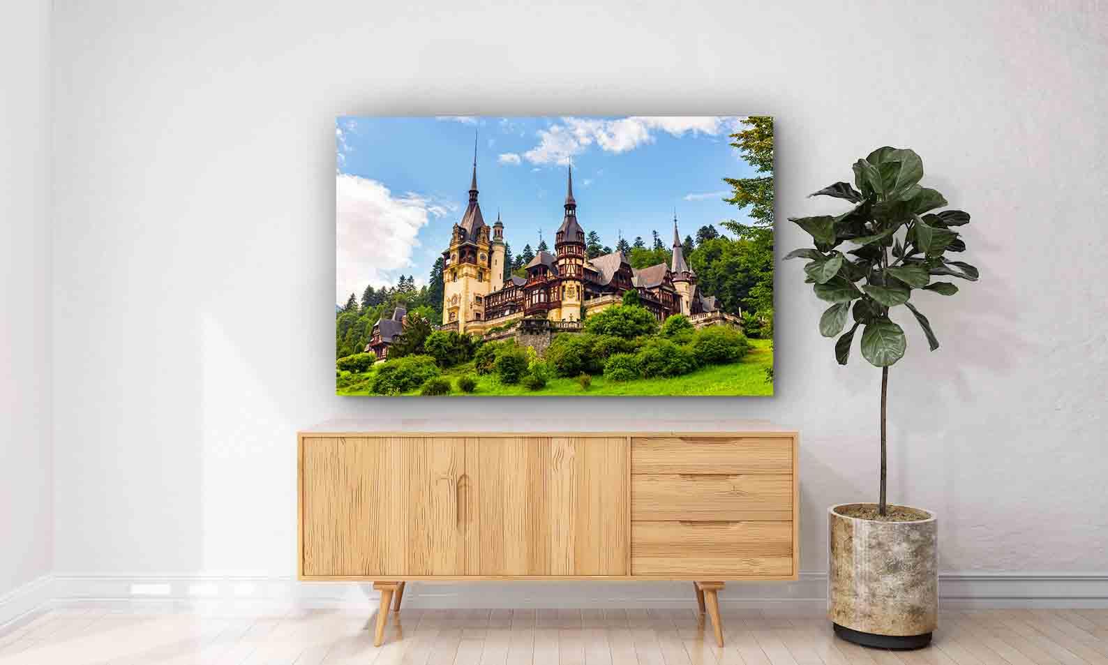 Leinwandgemälde - Schloss Peles in Sinaia