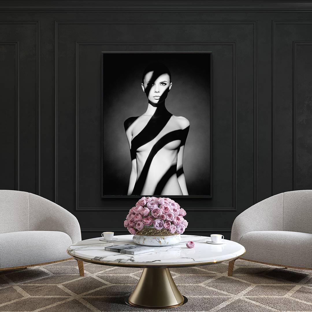 Peinture sur toile - Femme nue avec une ombre sur son corps