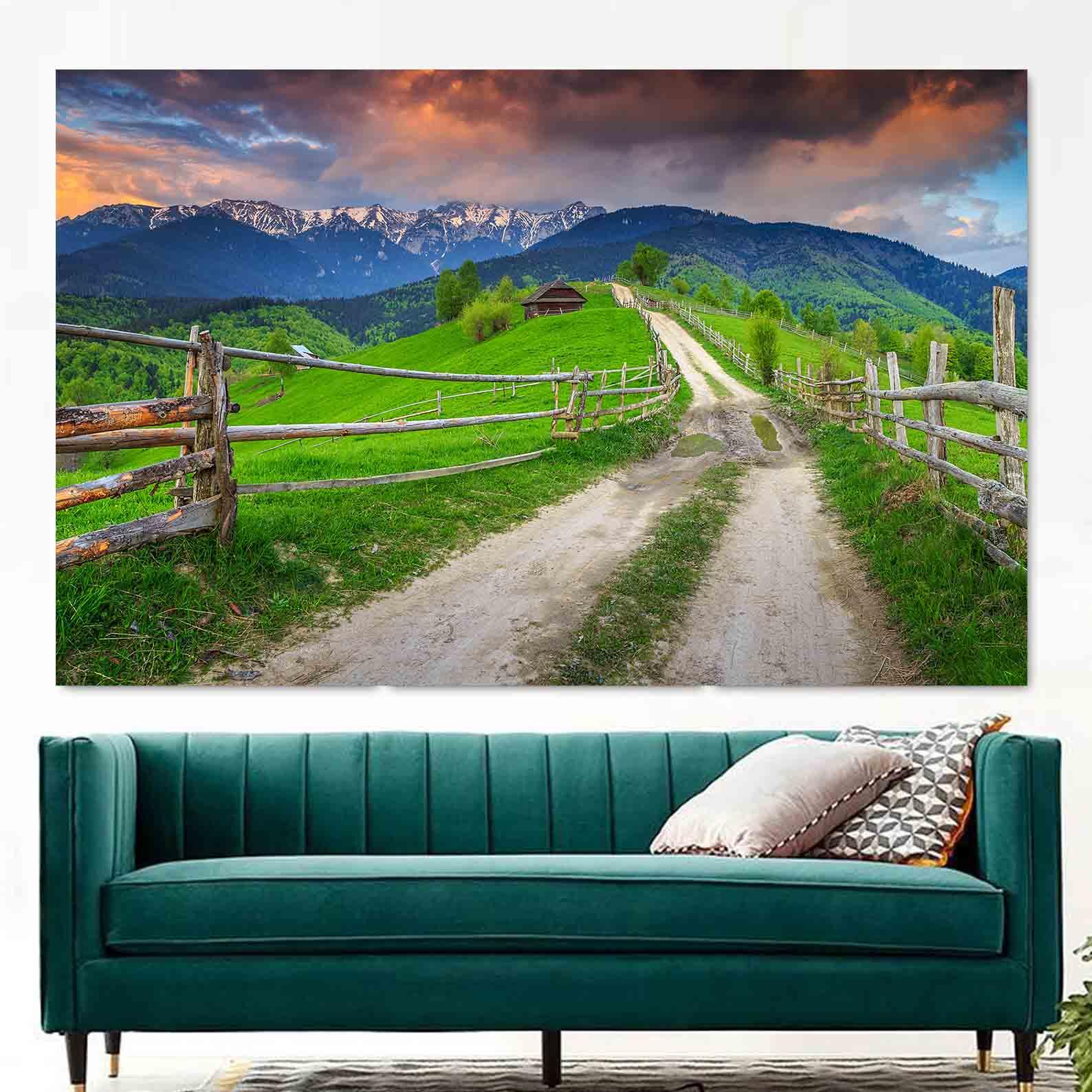 Leinwandbild - Sommerliche Alpenlandschaft