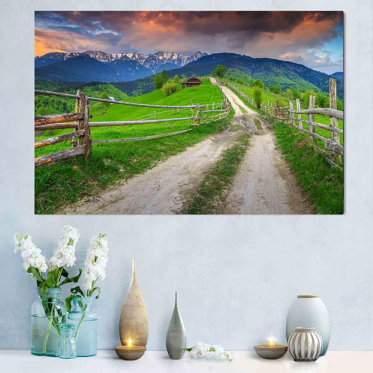 Leinwandbild - Sommerliche Alpenlandschaft