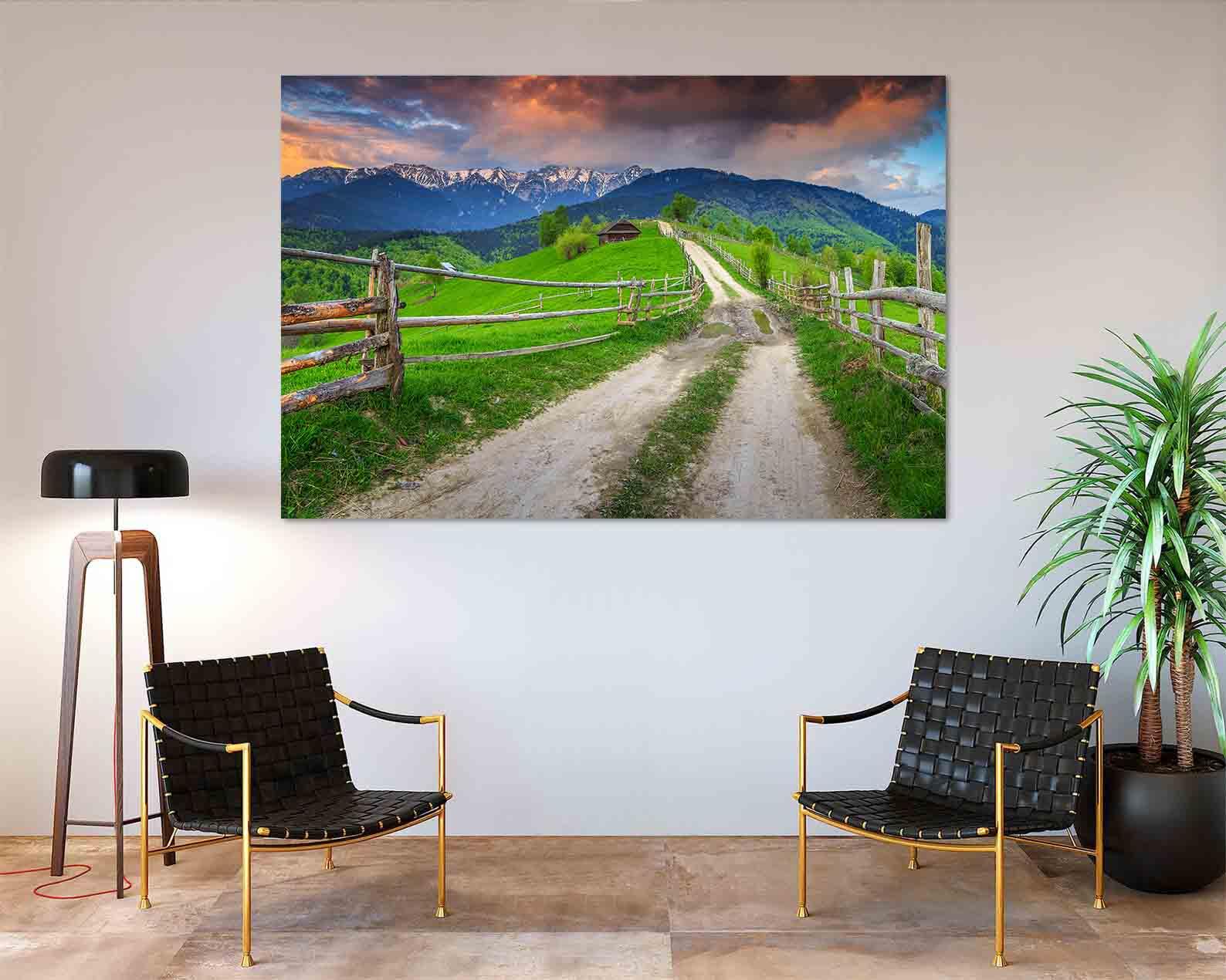 Leinwandbild - Sommerliche Alpenlandschaft