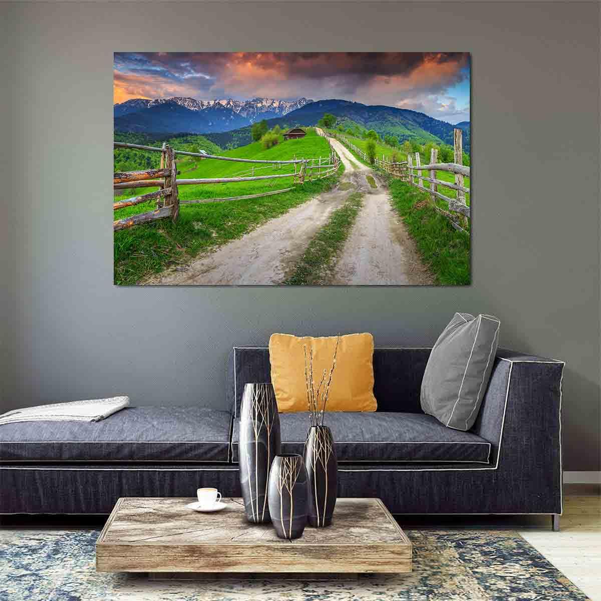 Leinwandbild - Sommerliche Alpenlandschaft