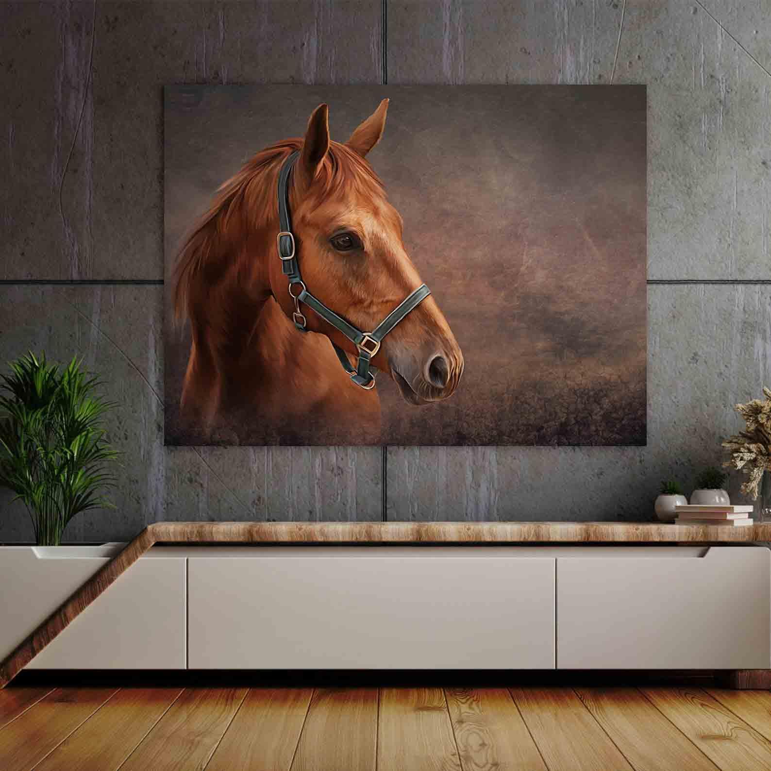 Leinwandbild - Pferdeportrait